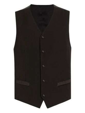 Dolce & Gabbana five-button waistcoat - men - Silk/Virgin Wool - 50 - Black