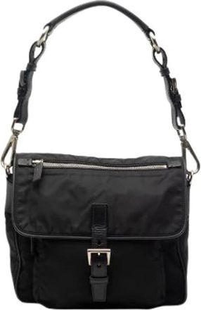 Prada Pre-owned Shoulder Bags, female, Black, Size: ONE SIZE Pre-owned Shoulder Bag