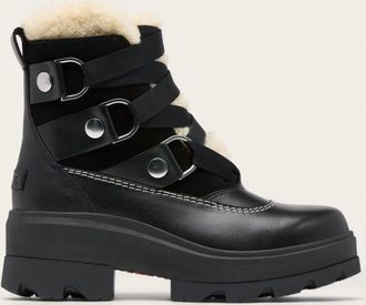 Sorel Womens Joan Frwd Cozy Water Proof Boot In Black/black