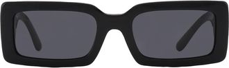 Dolce & Gabbana Dark Grey Rectangular Ladies Sunglasses DG4416 501/87 53