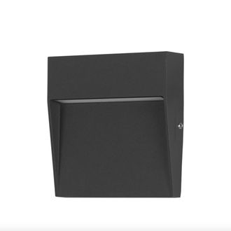 Forlight Nod Square Foco Led Exterior Ip65 De Superficie Para Pared. L&aacute;mpara De Pared Para Se&ntilde;alizar Caminos, Escaleras Y Rodapi&eacute;s. Led 2.6w Blanco C&aacute;lido 3000