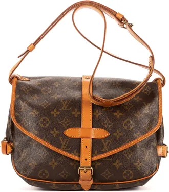 Louis Vuitton Pre-owned Womens Saumur PM Crossbody - Brown - One Size