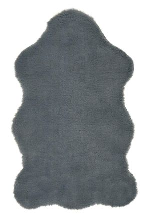 AFK Living Alfombra estilo piel de animal gris 120 x 120 cm