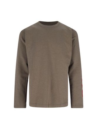 Junya Watanabe Logo Long Sleeve T-Shirt - Taupe