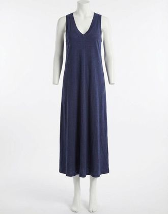 Z Supply Coastline Cotton Jersey Midi Dress In Yacht Blue