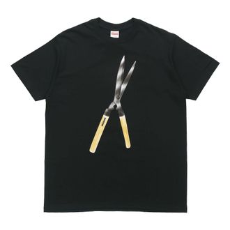 SUPREME SS19 Shears Tee Large Scissors Short Sleeve Unisex Black SUP-SS19-10470