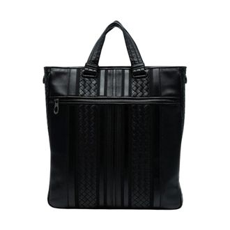 Bottega Veneta Pre-owned Tote Bags, female, Black, Size: ONE SIZE Pre-owned Leather Tote Bag