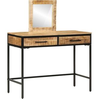 vidaXL Mesa De Tocador Marr&oacute;n 100 X 40 X 120 Cm Madera Maciza De Mango Vidaxl