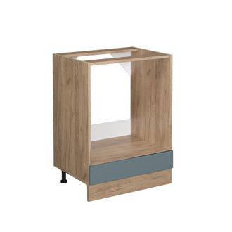 Vicco Armario Para Horno Empotrado R-line, Gris Azulado, 60 Cm Sin Encimera