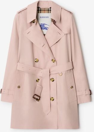 Burberry Short Tropical Gabardine Kensington Trench Coat