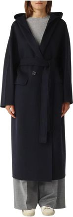 Max Mara Dames, Mantels, Blauw, Maat: XS Wol