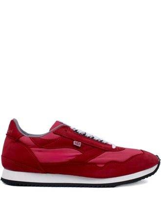 Walsh suede-panel sneakers - men - Polyester/Suede/Fabric/Rubber - 10 - Red