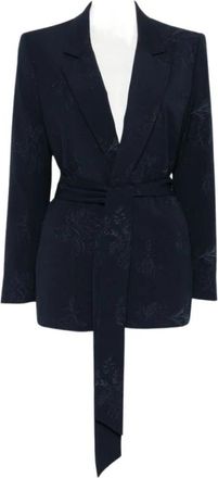 Twinset Patchwork Blazer - Dames - Blazers - Blauw - XL - Jassen