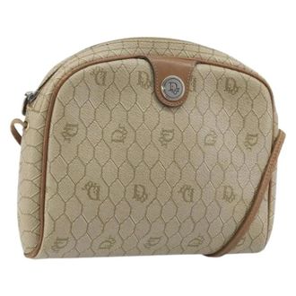 Dior Pre-owned Cross Body Bags, female, Beige, Size: ONE SIZE Pre-owned Plastic Shoulder Bag