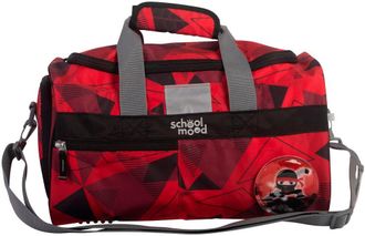 School-Mood Sporttasche SCHOOL-MOOD Kai (Ninja), Damen, Gr. B/H/T: 39cm x 20cm x 22cm, rot (kai), Polyester, Taschen Sporttasche