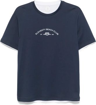 Eleventy T-shirt girocollo - Blu