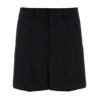 Valentino Garavani Casual Shorts, male, Black, Size: M Bermuda Shorts