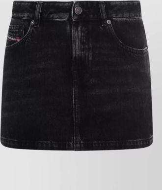 Diesel denim knee-length skirt