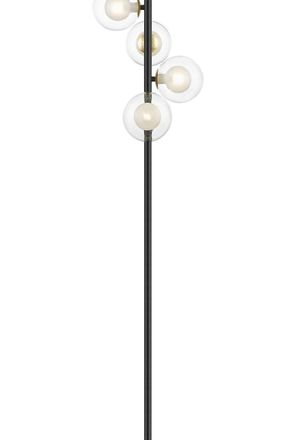 Netlighting Remy 6 Light Floor Lamp Gold Black