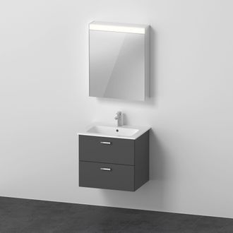 Duravit Duravit - Xbase, Juego De Muebles De Pared, Con Armario Con Espejo