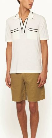 Orlebar Brown Bulldog Linen Blend Shorts In Agave Green