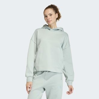 adidas Kapuzensweatshirt ADIDAS SPORTSWEAR W Z.N.E. OH HD, Damen, Gr. XXL, wonder sage, Obermaterial: 57% Polyester, 43% Baumwolle, Sweatshirts Kapuzensweats