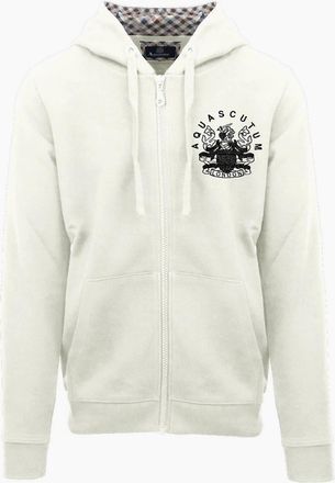 Aquascutum Mens Zp + Hoody S - Cream/Yellow - Size: 2X large