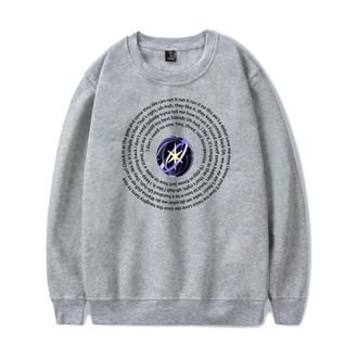 Generic Katseye Merch Album Soft Is Strong Sweatshirt Crewneck Long Sleeve Sweatshirt Men/women Pullover (4,M)
