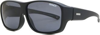 Sinner Sunrise Polarized SISU-655-10-P10 Mens Sunglasses Black Size 64