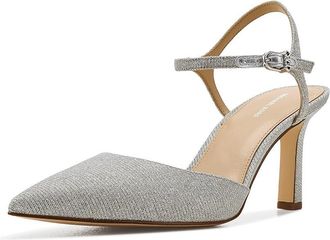 Michael Kors Amara Mid Pumps Womens Shoes Silver : 8.5 M, Leather