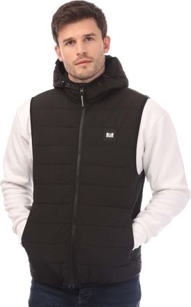Weekend Offender Heren Berg Lake Hooded Gilet (Zwart)