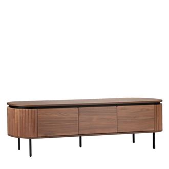 Klast Mueble tv efecto madera marr&oacute;n 160x55 cm