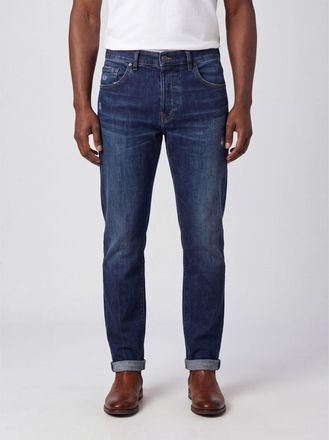 Dondup Slim Fit Skinny Jeans in Blue Cotton Denim with Five Pockets