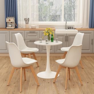 Vicco Mesa De Comedor Carl, Blanco, 60 X 60 Cm, Vicco
