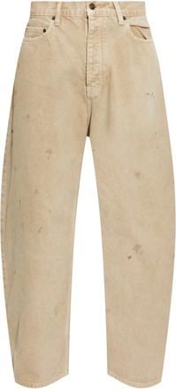 Balenciaga Relaxed Curved Jean - Heren - Jeans - Beige - Maat: W32 Katoen