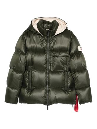 Afterlabel Piumino con logo - Verde
