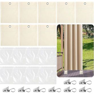 OEM Juego De 8 Bolsas Lastradas Para Cortinas De Exterior, Bolsas De Peso Port&aacute;tiles Con Clips Met&aacute;licos, Para El Control Del Peso De Cortinas, Bolsas De 