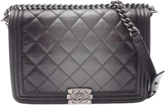 Chanel Pre-owned Vintage Cross Body Bag - Dames - Vintage Schoudertas - Zwart - ONE Size - Leer - Vintage