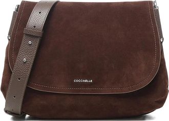 Coccinelle Tassen, Dames, Bruin, ONE Size, Rebekka Suede Schoudertas