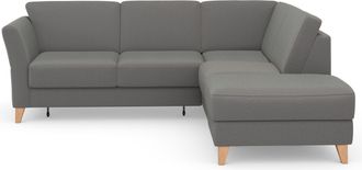 Sit&more Ecksofa »Visby L-Form« Wahlweise mit Bettfunktion und Stauraum, frei im Raum stellbar