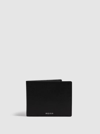 Reiss Black Leather Wallet, 22.5x10x0.5cm