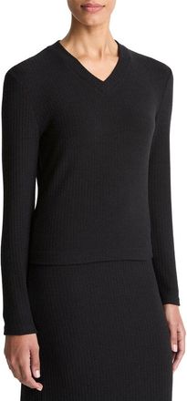Vince Cozy High V-Neck Sweater