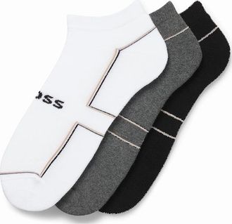 HUGO BOSS Mens 3 Pack of Ankle Socks - Multi - Size: 6/5.5/7/6.5/7.5/8