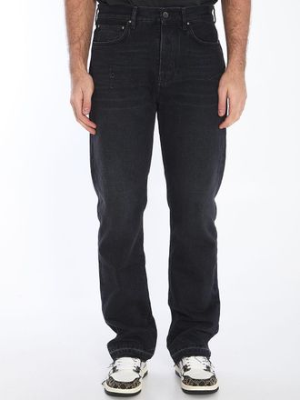Amiri Mens Straight Leg Jeans - Black Cotton - Size 31 (Waist)