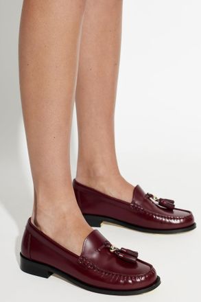 Furla Leather Shoes College, Womens, Burgundy