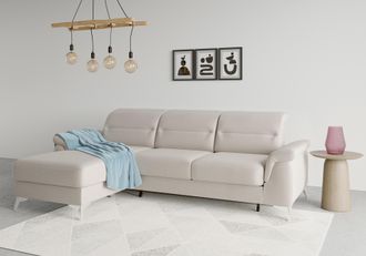 Sit&more Ecksofa &raquo;Sinatra L-Form&laquo; mit Recamiere, optinal mit Kopfteilverstellung und Armteilfunktion