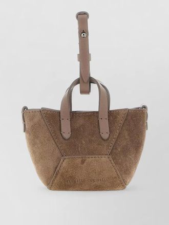 Brunello Cucinelli micro suede leather mini bag