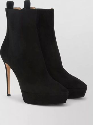 Gianvito Rossi suede leather ankle boots