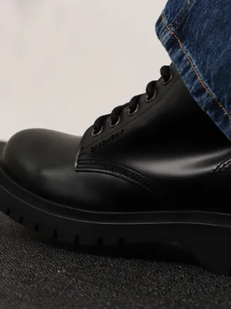 Givenchy Mens Leather Ankle Boots Black