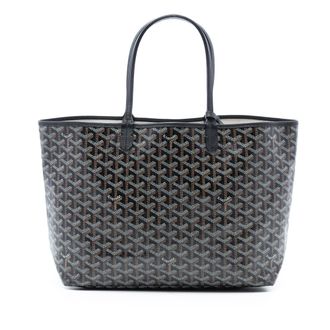 Goyard Pre-owned Womens Goyardine Saint Louis Pm - Black Textile - One Size